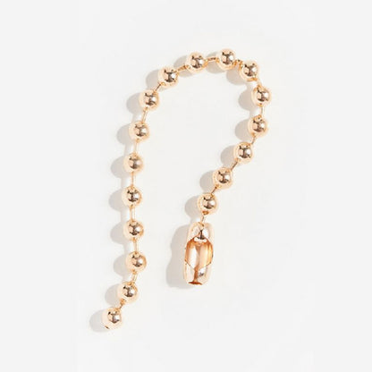 Gold Bead Choker Necklace Set