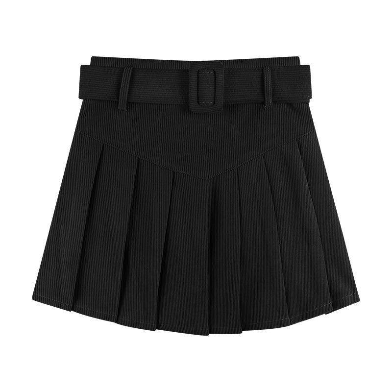 Women's Autumn A-line Half  Pleated Skirt