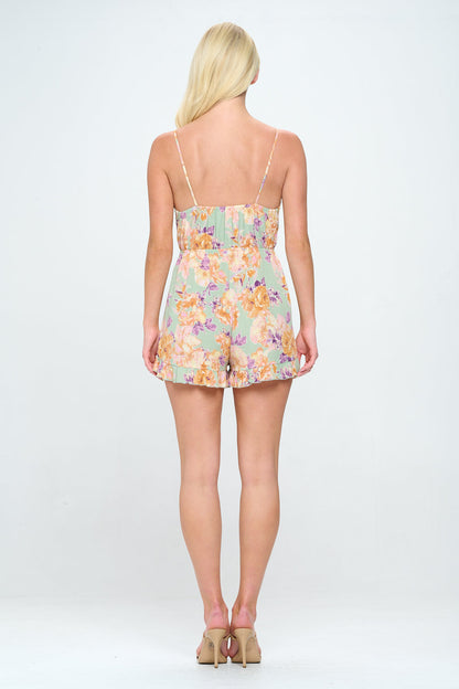 Front Ruffle Hem Romper