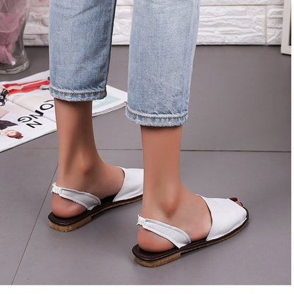 Fish mouth sandals women