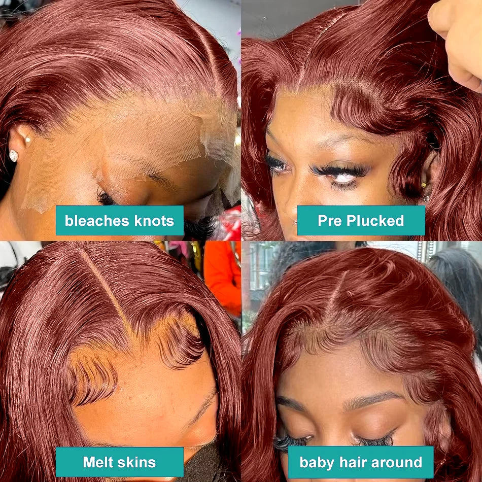 13x6 HD Lace Front Wig, 30-40" Water Wave, Pre-Plucked Human Hair.