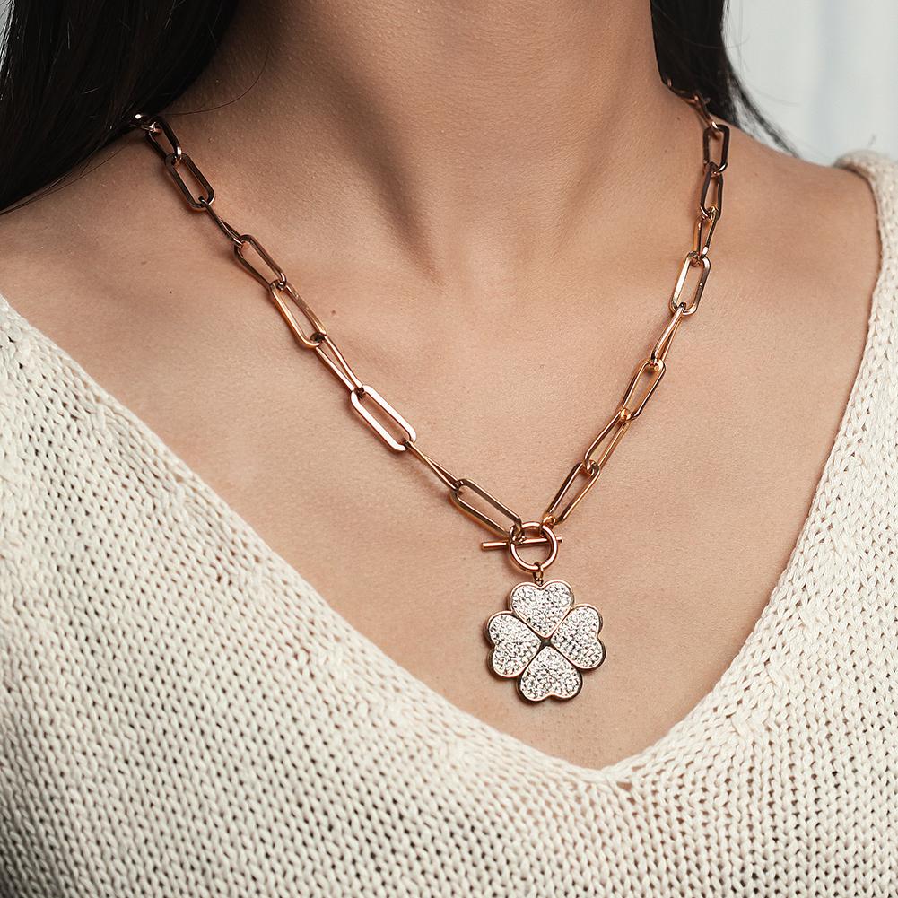 Four-Leaf Charm Necklace