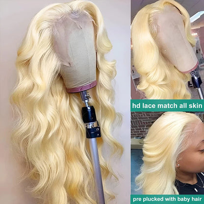 Blonde Lace Front Human Body Wave Wig