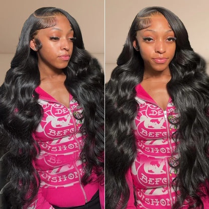 40" Body Wave HD Lace Front Wig, 250% Density, 13x6 & 13x4, Brazilian Remy Human Hair.