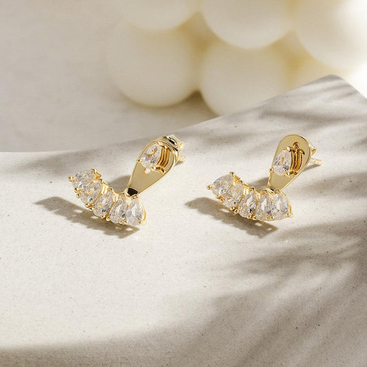 Pavé Ear Jacket Earrings