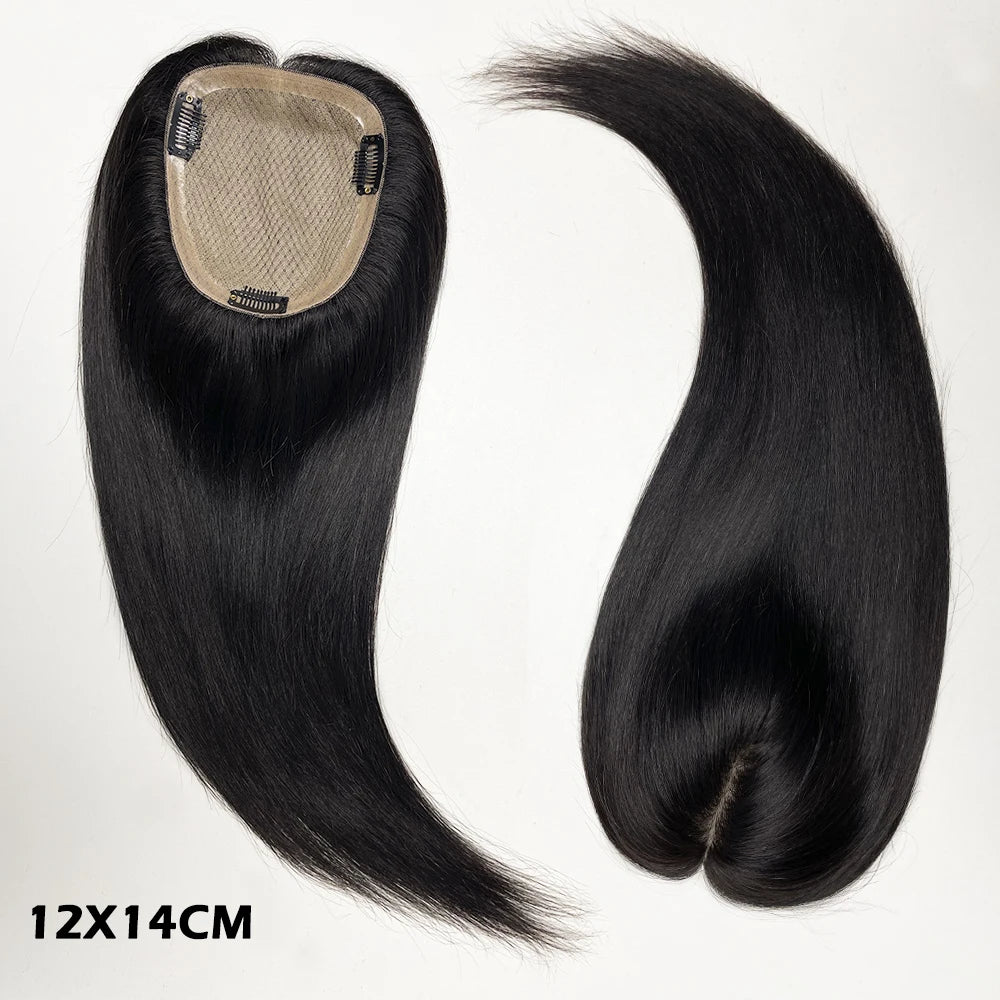 4 Sizes Breathable Natural Silk Base Human Hair