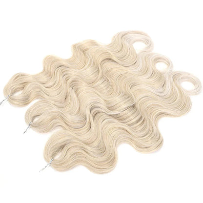 3PCS Synthetic Ponytail Fake Blonde Hair Extensions