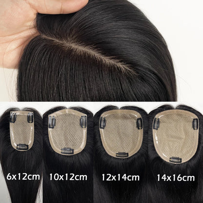 4 Sizes Breathable Natural Silk Base Human Hair