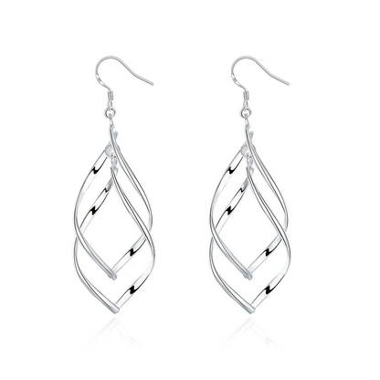 Spiral Twist Drop Earring For Women